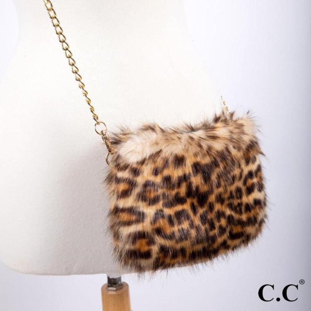 Authentic C.C Beanie Leopard Crossbody Bag | NWT